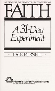 Cover of: Faith a 31-day Experiment