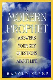 Cover of: A modern prophet answers your key questions about life