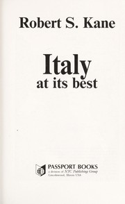 Cover of: Italy at its best