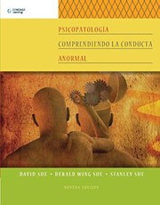 Cover of: Psicopatología comprendiendo la conducta anormal - 9. ed.