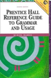 Cover of: Prentice Hall reference guide to grammar and usage