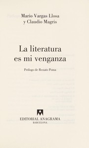 Cover of: La literatura es mi venganza