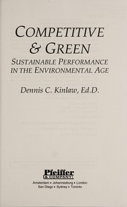 Cover of: Competitive & green: sustainable performance in the environmental age