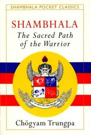 Cover of: Shambhala: Sacred Path of the Warrior (Shambhala Pocket Classics)