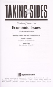 Cover of: Taking sides: Clashing views on economic issues