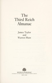 Cover of: The Third Reich almanac