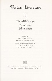 Cover of: Western Literature the Middle Ages, Renaissance Enlightenment