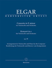 Cover of: Concerto in E Minor for Violoncello and Orchestra, op. 85