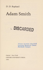 Adam Smith by D. D. Raphael