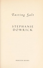 Cover of: Tasting salt