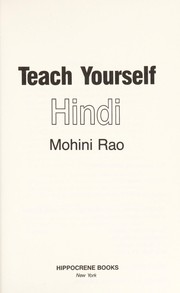 Teach yourself Hindi by Mohini Rao
