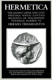 Cover of: Hermetic volume 3 (Hermetica)