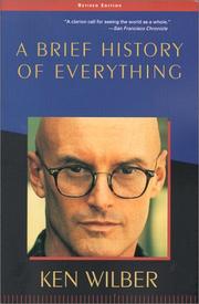 Cover of: A brief history of everything by Ken Wilber