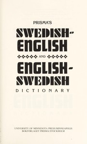 Prisma's Swedish-English and English-Swedish dictionary by Eva Gomer