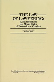 Cover of: The law of lawyering by Geoffrey C. Hazard