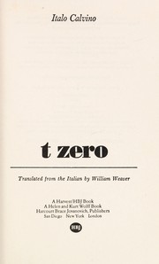Cover of: t zero
