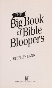 Cover of: The big book of Bible bloopers
