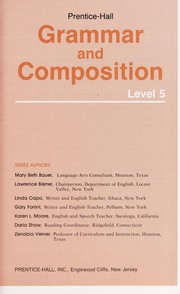 Cover of: Prentice-Hall Grammar and Composition Level V
