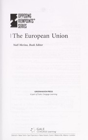 Cover of: The European Union (Opposing Viewpoints)