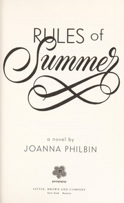 Cover of: Rules of summer: a novel