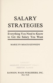 Cover of: Salary strategies by Marilyn Moats Kennedy