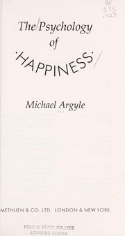 Cover of: The psychology of happiness