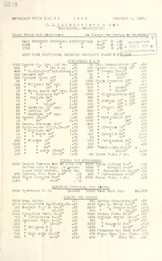 Cover of: Wholesale price list # 5, 1930: February 1, 1930