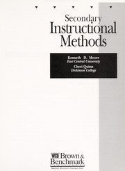 Cover of: Secondary instructional methods