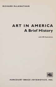 Cover of: Art in America: a brief history