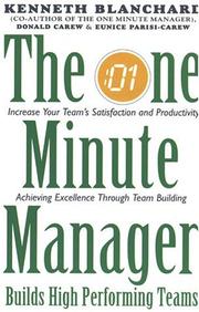 Cover of: The One Minute Manager Builds High Performance Teams (One Minute Manager)