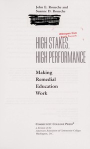 Cover of: High stakes, high performance: making remedial education work