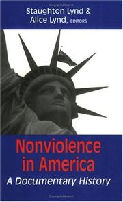 Cover of: Nonviolence in America by Staughton Lynd