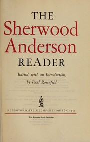 Cover of: The Sherwood Anderson reader
