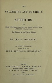 Cover of: The calamities and quarrels of authors by Isaac Disraeli