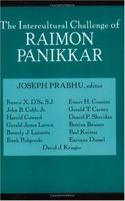 The intercultural challenge of Raimon Panikkar by Joseph Prabhu