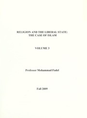 Cover of: Religion and the liberal state: the case of Islam