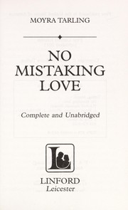 Cover of: No mistaking love