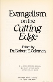 Cover of: Evangelism on the cutting edge