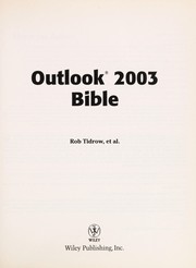 Cover of: Outlook 2003 bible