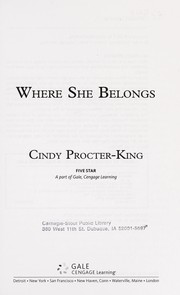 Cover of: Where she belongs