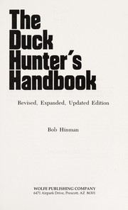 Cover of: The Duck Hunter's Handbook