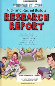 Cover of: Rick and Rachel build a research report