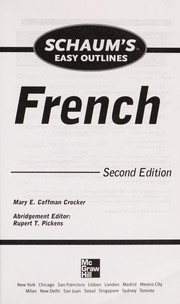 Cover of: Schaum's easy outline of French