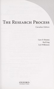 The research process by Gary D. Bouma