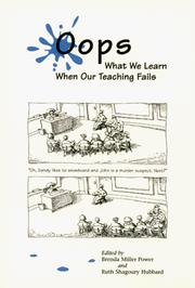 Cover of: Oops: what we learn when our teaching fails