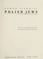 Cover of: Polish Jews: a pictorial record