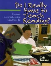 Cover of: Do I Really Have to Teach Reading?