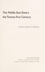 Cover of: The Middle East enters the twenty-first century
