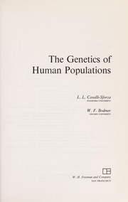 Cover of: The genetics of human populations
