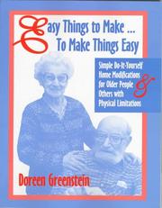 Cover of: Easy things to make-- to make things easy by Doreen Greenstein